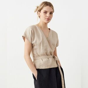 LinenIDStudio Wrap Top | XS/S